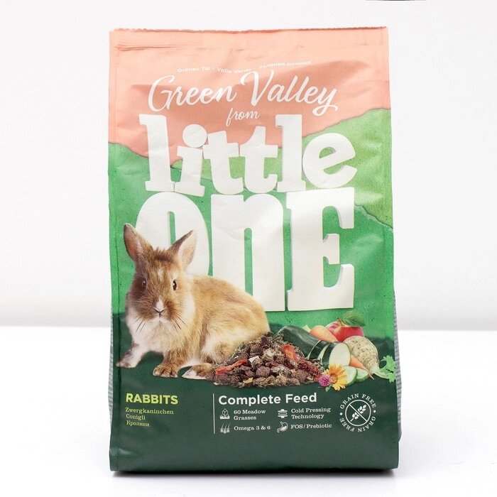 Корм Little One "Зелёная долина" для кроликов, 750 г от компании Интернет-гипермаркет «MOLL» - фото 1