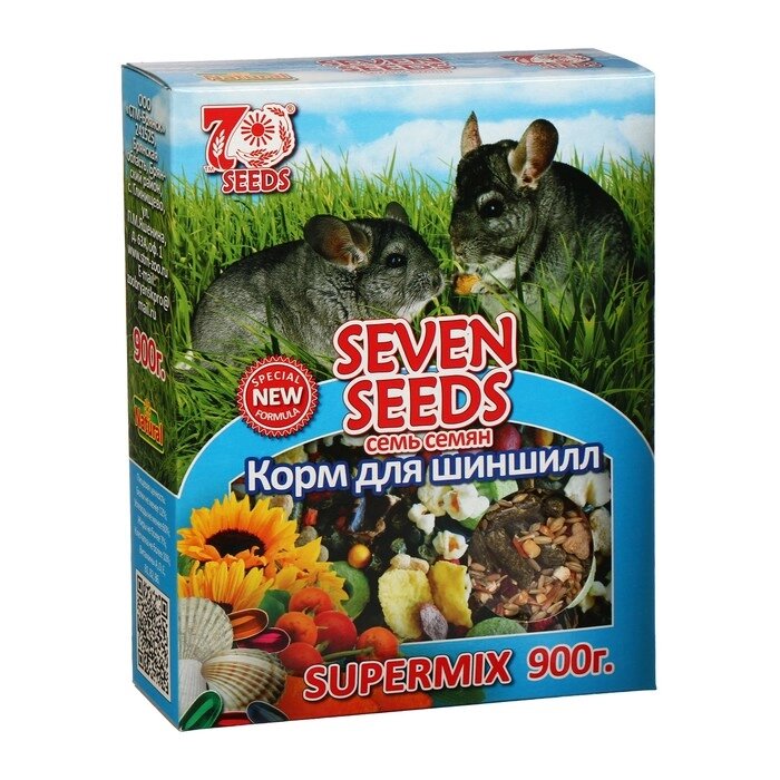 Корм Seven Seeds SUPERMIX для шиншилл, 900 г от компании Интернет-гипермаркет «MOLL» - фото 1