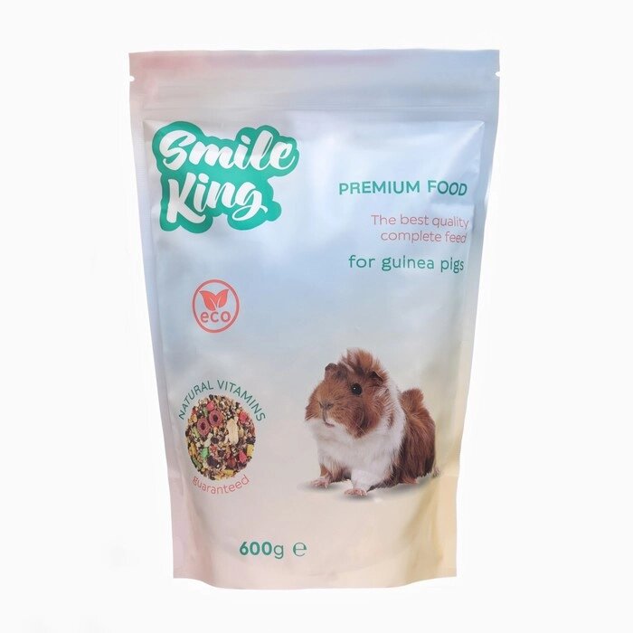 Корм Smile King премиум для морской свинки, 600 г от компании Интернет-гипермаркет «MOLL» - фото 1