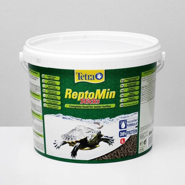 Корм Tetra ReptoMin для рептилий, гранулы, 10 л от компании Интернет-гипермаркет «MOLL» - фото 1