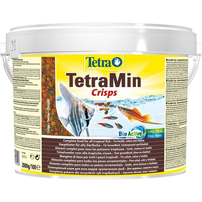 Корм TetraMin Crisps для рыб, чипсы, 10 л от компании Интернет-гипермаркет «MOLL» - фото 1