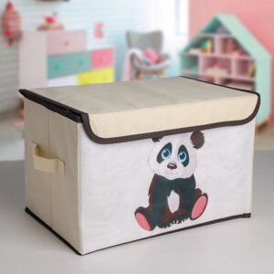 Короб для хранения с крышкой "Малыш панда", 382524 см