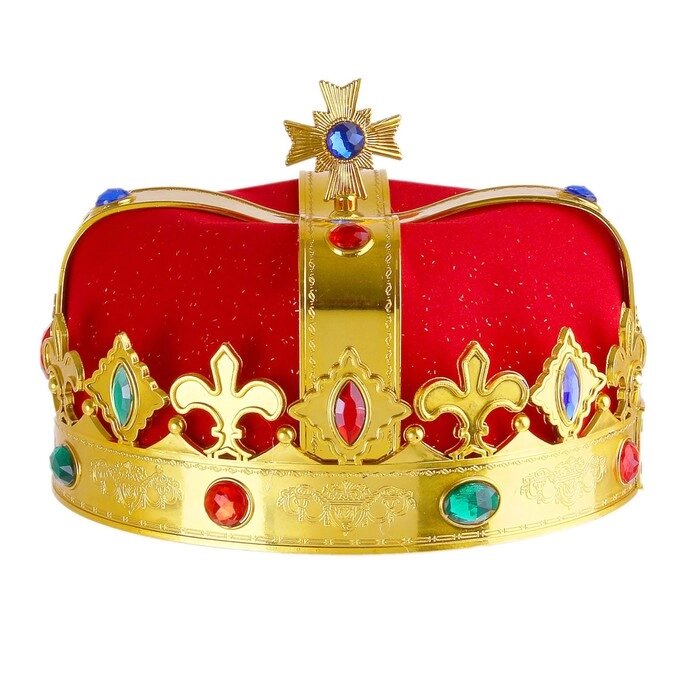Корона "Король", цвет красный от компании Интернет-гипермаркет «MOLL» - фото 1