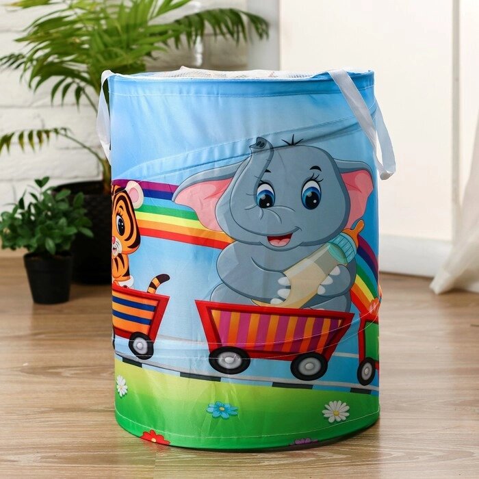 Корзинка для игрушек "Паровозик счастья" 353545 см от компании Интернет-гипермаркет «MOLL» - фото 1