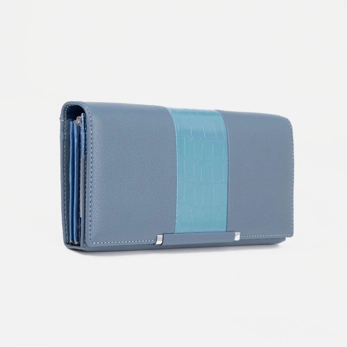Кошелёк на магнитах, цвет голубой от компании Интернет-гипермаркет «MOLL» - фото 1