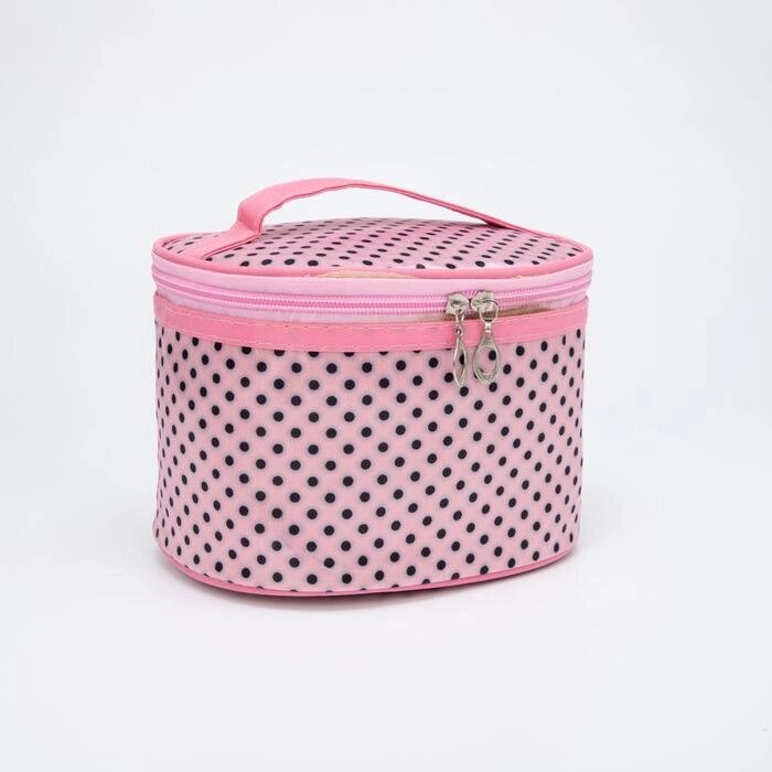 Косметичка-сундук, отдел на молнии, цвет розовый от компании Интернет-гипермаркет «MOLL» - фото 1