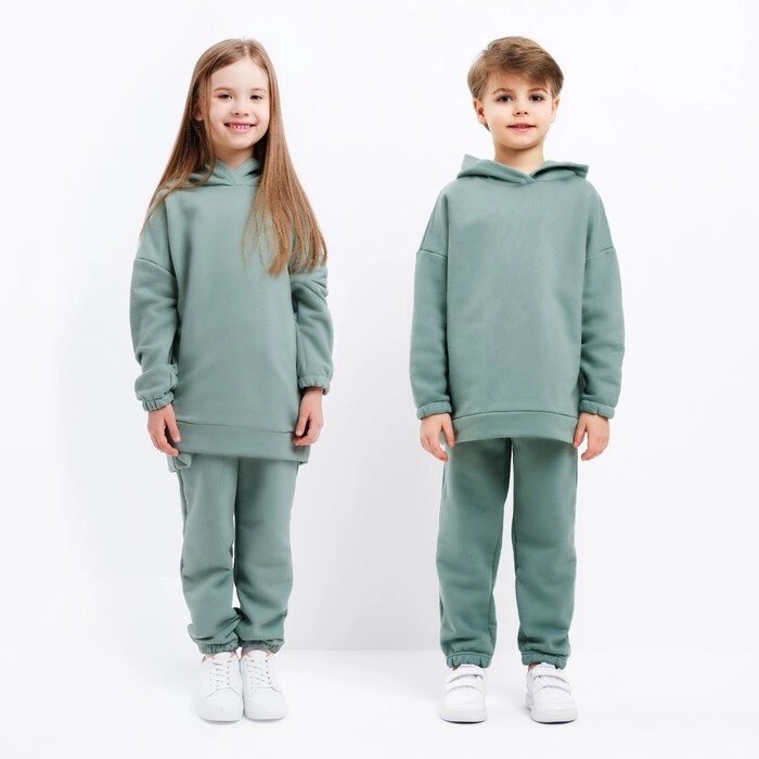 Костюм детский (худи, брюки) MINAKU цвет хаки, рост 110 см от компании Интернет-гипермаркет «MOLL» - фото 1