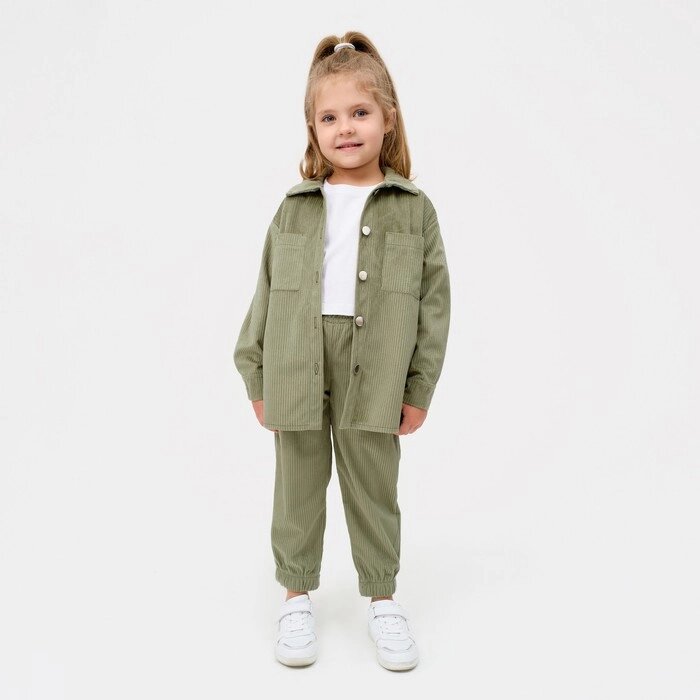 Костюм для девочки KAFTAN "Velvet", размер 36 (134-140), цвет зелёный от компании Интернет-гипермаркет «MOLL» - фото 1