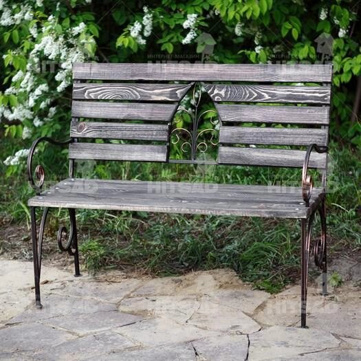 Кованая скамейка для сада от компании Интернет-гипермаркет «MOLL» - фото 1