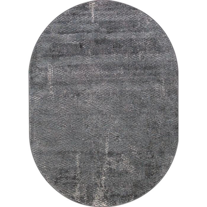 Ковёр овальный Serenity , 200x290 см, цвет gray от компании Интернет-гипермаркет «MOLL» - фото 1