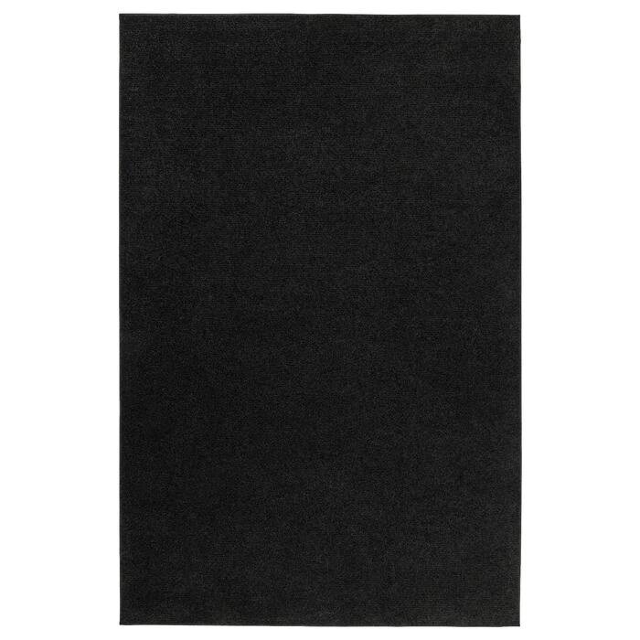 Ковер СПОРУП, короткий ворс, 133x195 см, цвет чёрный от компании Интернет-гипермаркет «MOLL» - фото 1