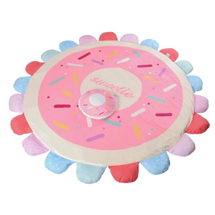 Коврик детский "Пончик", 170х170 см, складной, цвет розовый от компании Интернет-гипермаркет «MOLL» - фото 1