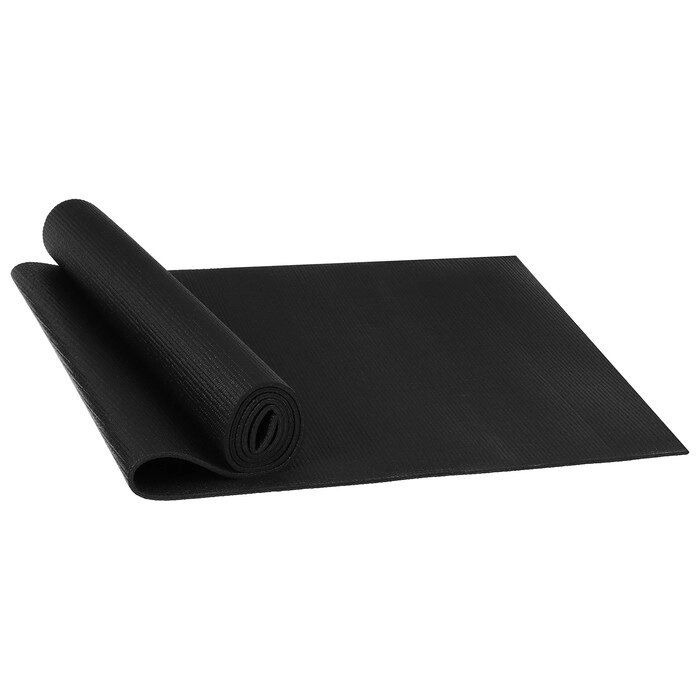 Коврик для йоги 173 х 61 х 0,3 см, цвет черный от компании Интернет-гипермаркет «MOLL» - фото 1