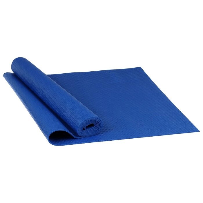 Коврик для йоги 173 х 61 х 0,4 см, цвет темно-синий от компании Интернет-гипермаркет «MOLL» - фото 1