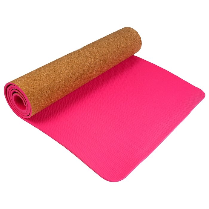 Коврик для йоги 183 х 61 х 0,6 см, цвет розовый ##от компании## Интернет-гипермаркет «MOLL» - ##фото## 1