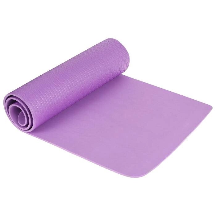 Коврик для йоги 183 х 61 х 0,7 см, цвет фиолетовый от компании Интернет-гипермаркет «MOLL» - фото 1
