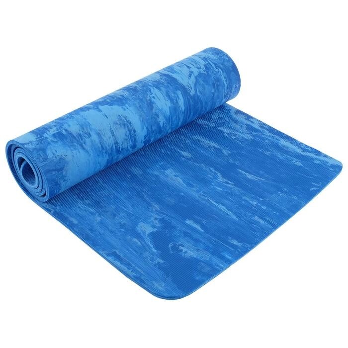 Коврик для йоги 183 х 61 х 0,8 см, цвет синий ##от компании## Интернет-гипермаркет «MOLL» - ##фото## 1