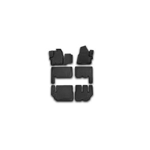 Коврики 3D в салон FORD Tourneo Custom, 01/2013-2016, 9 seats, 6 шт. (полиуретан)