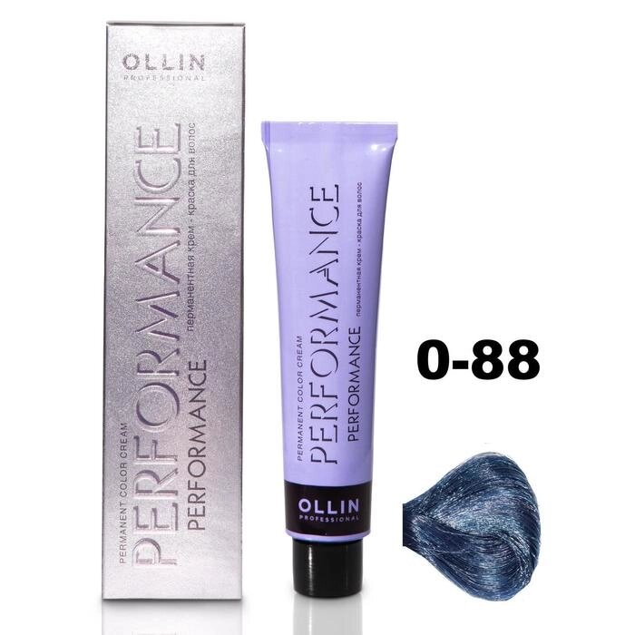 Крем-краска для окрашивания волос Ollin Professional Performance, тон 0/88 корректор синий, 60 мл от компании Интернет-гипермаркет «MOLL» - фото 1