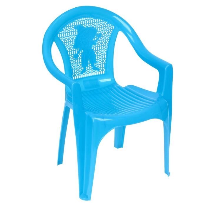 Кресло детское, 380х350х535 мм, цвет голубой от компании Интернет-гипермаркет «MOLL» - фото 1
