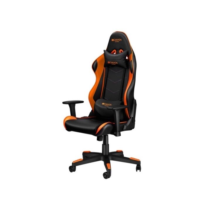 Кресло игровое Canyon Argama GС-4AO, 150 кг, 3D подлокотники, экокожа, чёрно-оранжевое от компании Интернет-гипермаркет «MOLL» - фото 1