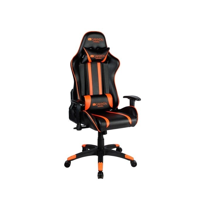 Кресло игровое Canyon Fobos GС-3, 150 кг, 2D подлокотники, экокожа, чёрно-оранжевое от компании Интернет-гипермаркет «MOLL» - фото 1