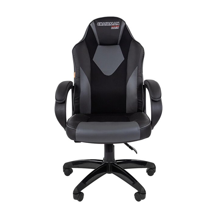 Кресло игровое "Chairman game 17", черный/серый от компании Интернет-гипермаркет «MOLL» - фото 1