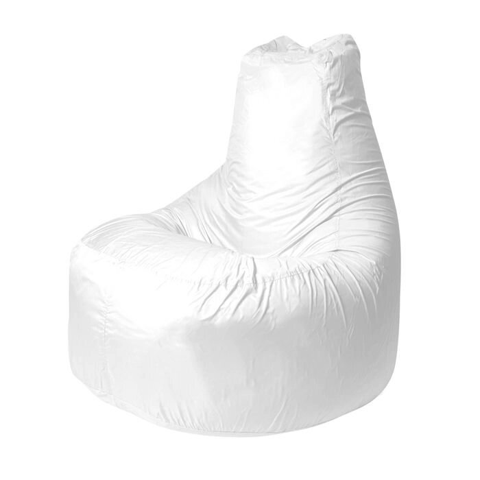 Кресло - мешок "Банан", диаметр 90 см, высота 100 см, цвет белый от компании Интернет-гипермаркет «MOLL» - фото 1