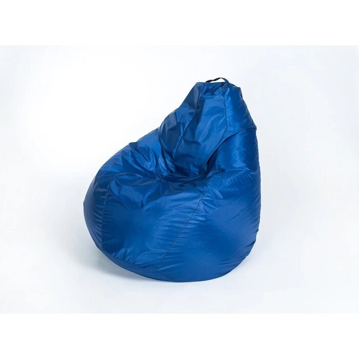 Кресло - мешок "Груша" большая, ширина 90 см, высота 135 см, цвет синий, плащёвка от компании Интернет-гипермаркет «MOLL» - фото 1