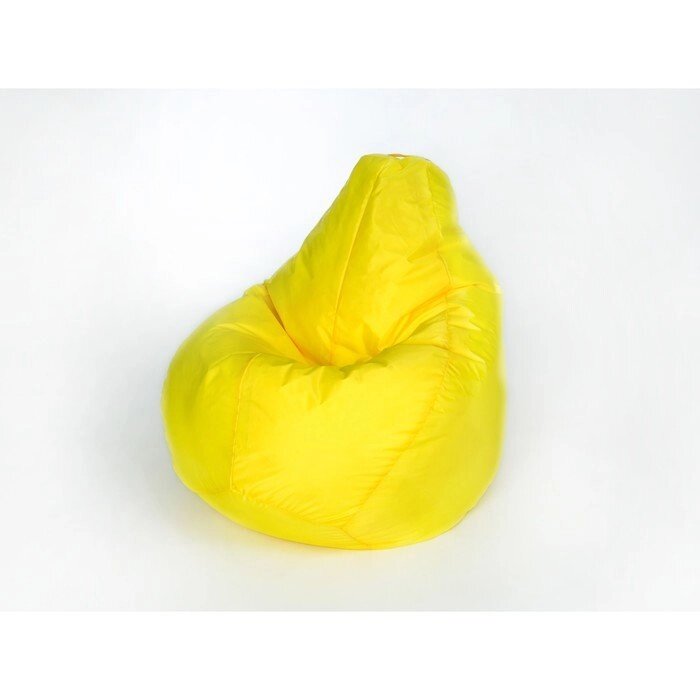 Кресло - мешок "Груша" большая, ширина 90 см, высота 135 см, цвет жёлтый, плащёвка от компании Интернет-гипермаркет «MOLL» - фото 1