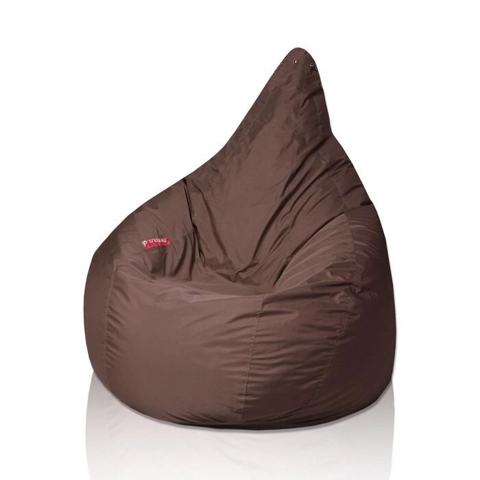 Кресло - мешок "Груша", диаметр 90, высота 140, цвет коричневый от компании Интернет-гипермаркет «MOLL» - фото 1