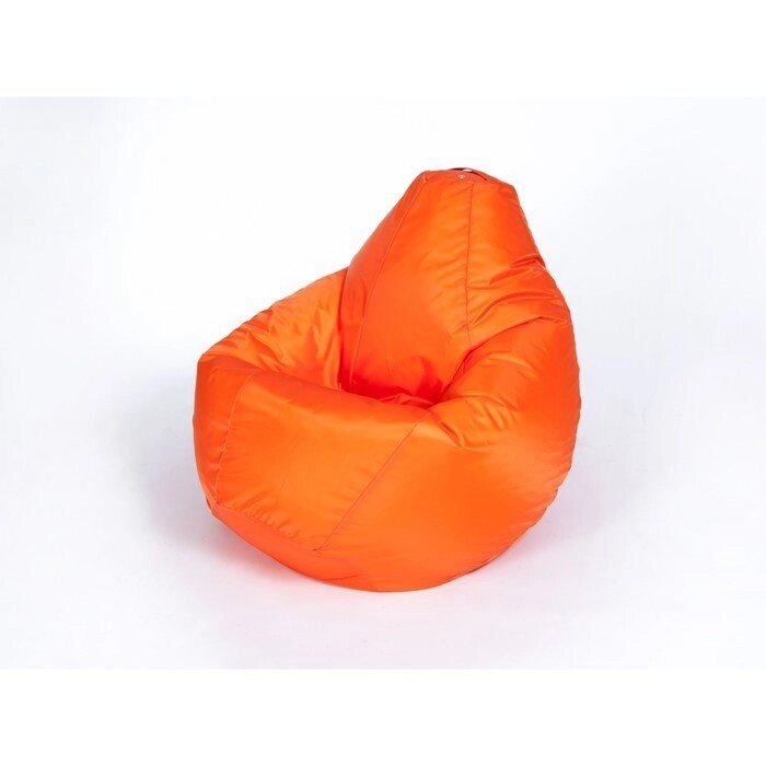 Кресло - мешок "Груша", диаметр 90, высота 140, цвет оранжевый от компании Интернет-гипермаркет «MOLL» - фото 1