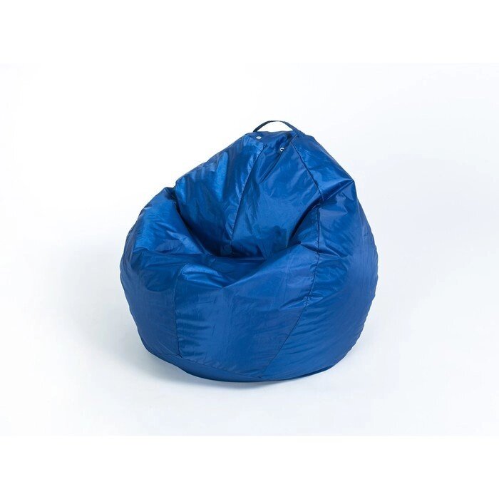 Кресло - мешок "Груша" малая, ширина 60 см, высота 85 см, цвет синий, плащёвка от компании Интернет-гипермаркет «MOLL» - фото 1