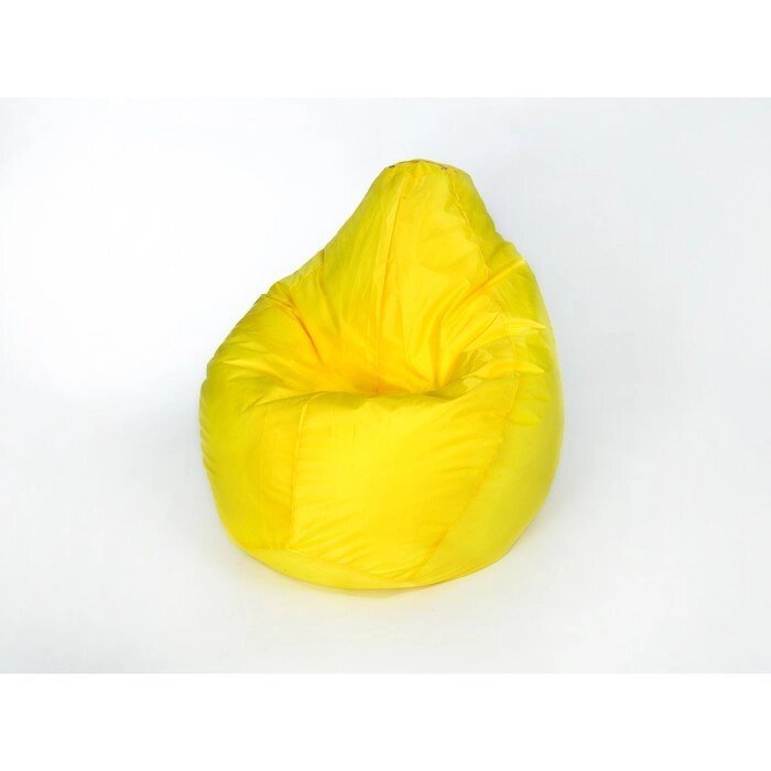 Кресло-мешок "Груша" средняя, ширина 75 см, высота 120 см, цвет жёлтый, плащёвка от компании Интернет-гипермаркет «MOLL» - фото 1