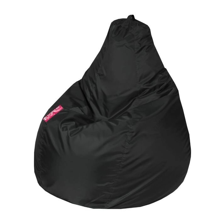 Кресло - мешок "Капля M", диметр 100 см, высота 140 см, цвет чёрный от компании Интернет-гипермаркет «MOLL» - фото 1