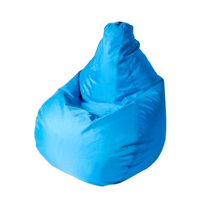 Кресло - мешок "Капля S", диаметр 85 см, высота 130 см, цвет голубой от компании Интернет-гипермаркет «MOLL» - фото 1