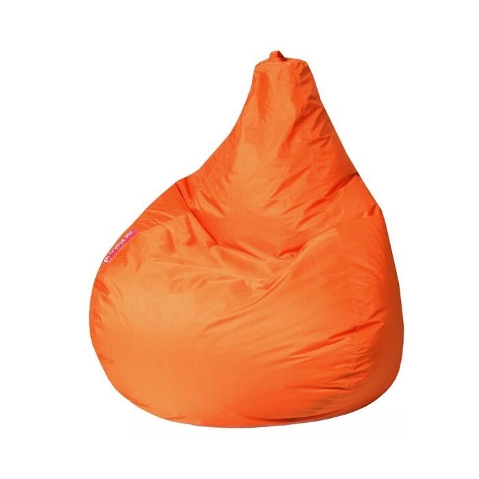Кресло - мешок "Капля S", диаметр 85 см, высота 130 см, цвет оранжевый от компании Интернет-гипермаркет «MOLL» - фото 1