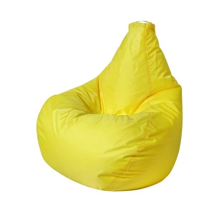 Кресло - мешок "Капля S", диаметр 85 см, высота 130 см, цвет жёлтый от компании Интернет-гипермаркет «MOLL» - фото 1