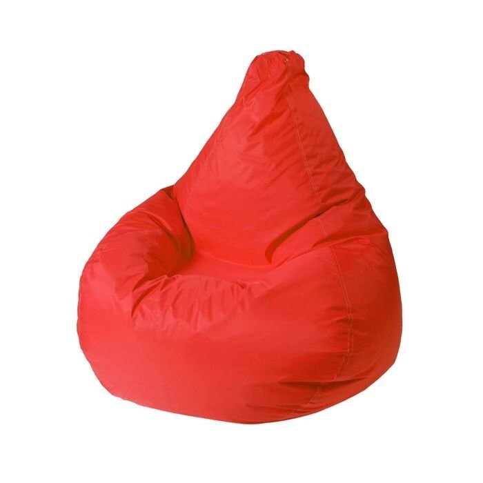 Кресло - мешок "Капля S", диметр 85 см, высота 130 см, цвет красны от компании Интернет-гипермаркет «MOLL» - фото 1