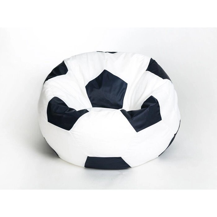 Кресло-мешок "Мяч" малый, диаметр 70 см, цвет бело-чёрный, плащёвка от компании Интернет-гипермаркет «MOLL» - фото 1