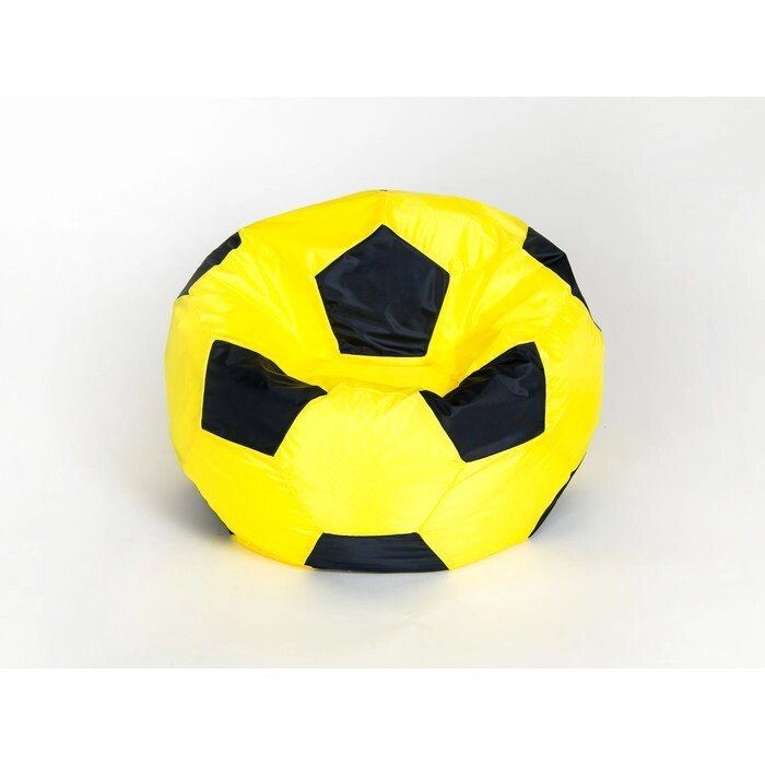 Кресло-мешок "Мяч" малый, диаметр 70 см, цвет жёлто-чёрный, плащёвка от компании Интернет-гипермаркет «MOLL» - фото 1