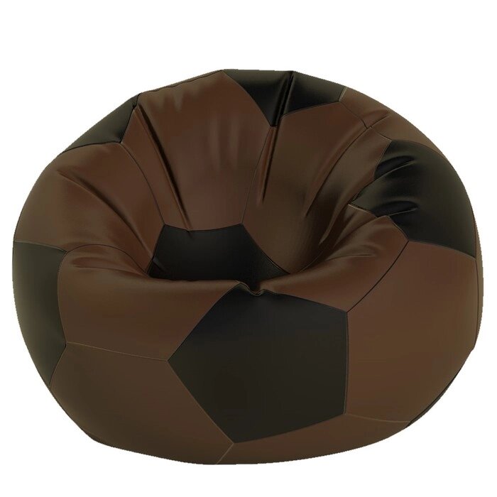 Кресло-мешок "Мяч", размер 70 см, ткань нейлон, цвет коричневый, чёрный от компании Интернет-гипермаркет «MOLL» - фото 1