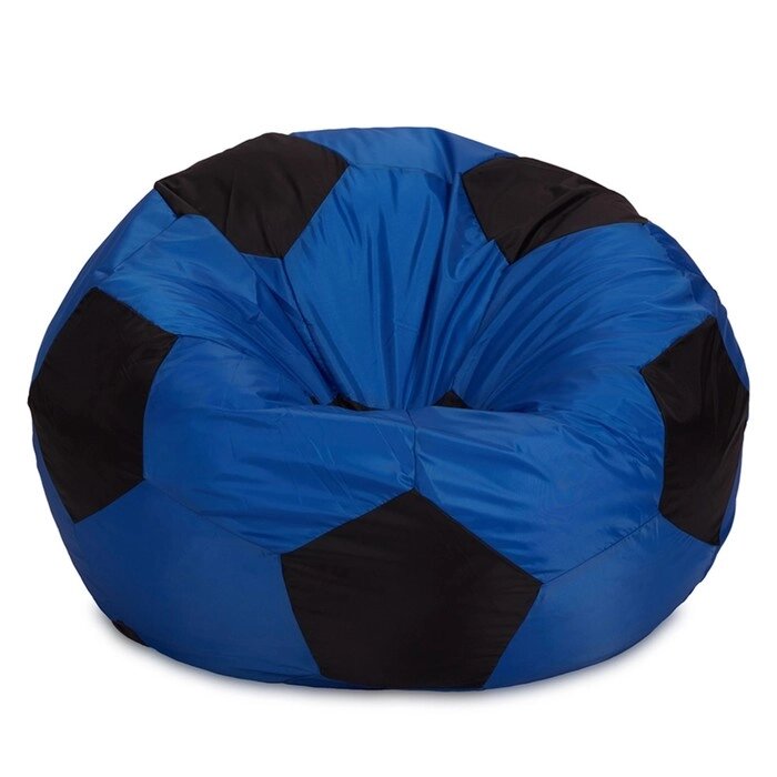 Кресло-мешок "Мяч", размер 70 см, ткань нейлон, цвет синий, чёрный от компании Интернет-гипермаркет «MOLL» - фото 1