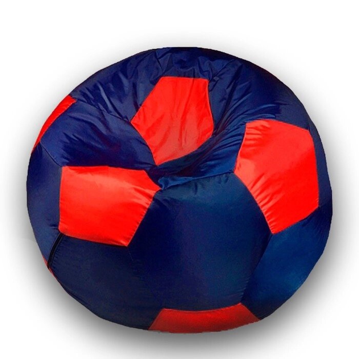 Кресло-мешок "Мяч", размер 70 см, ткань нейлон, цвет темно-синий, красный от компании Интернет-гипермаркет «MOLL» - фото 1