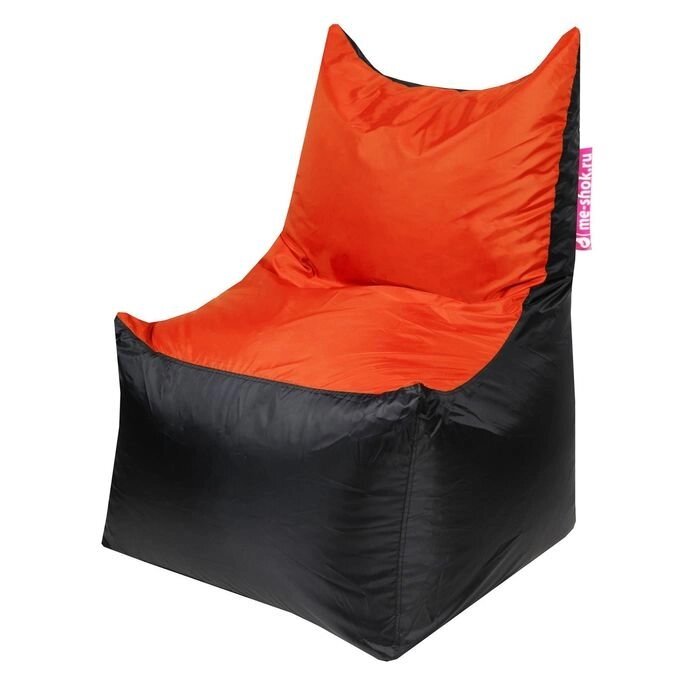 Кресло - мешок "Трон", ширина 70 см, глубина 70 см, высота 110 см, цвет оранжевый от компании Интернет-гипермаркет «MOLL» - фото 1