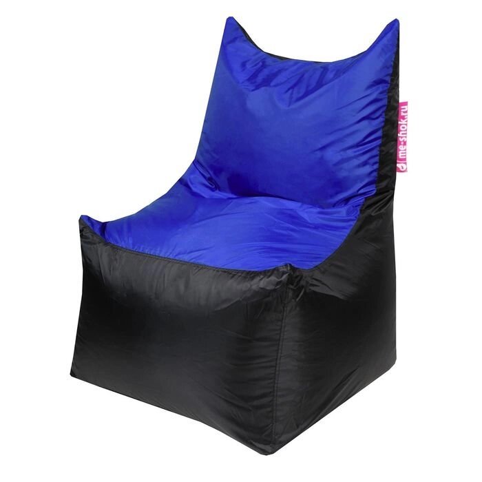 Кресло - мешок "Трон", ширина 70 см, глубина 70 см, высота 110 см, цвет синий от компании Интернет-гипермаркет «MOLL» - фото 1