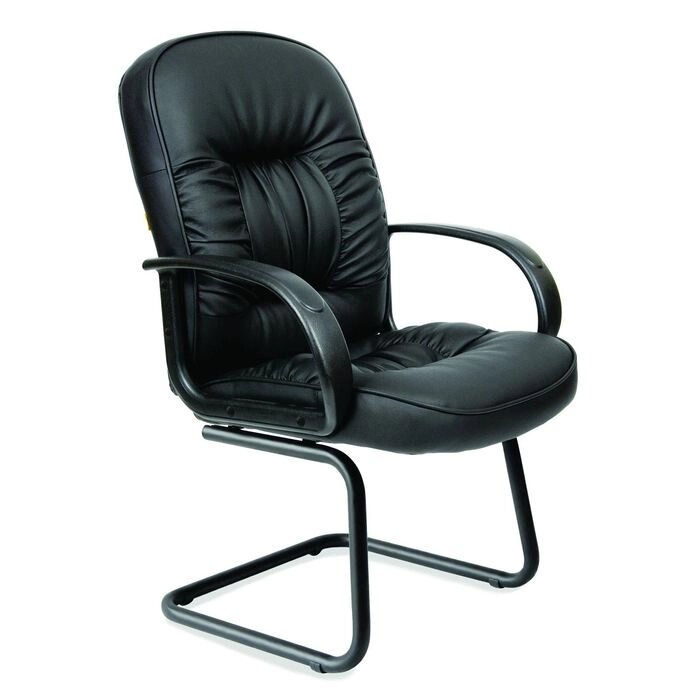 Кресло офисное Chairman 416V экокожа, черный матовый от компании Интернет-гипермаркет «MOLL» - фото 1