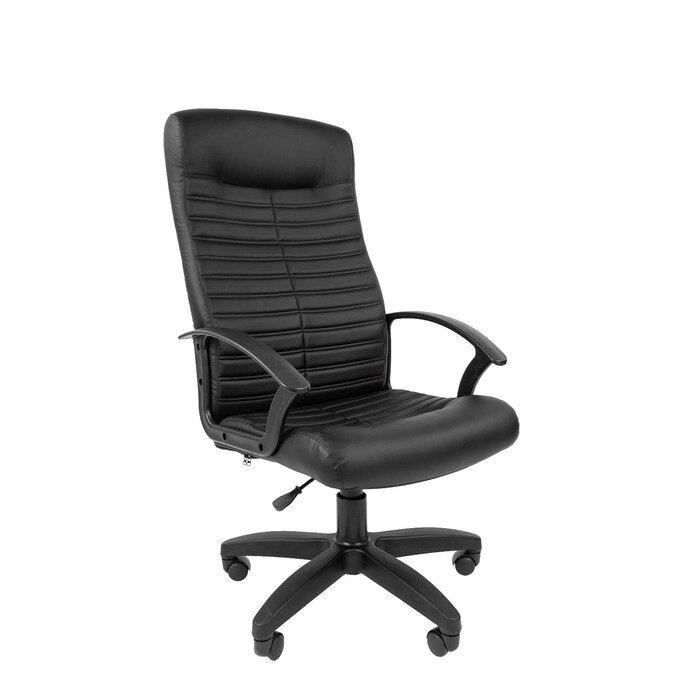 Кресло офисное "Стандарт" СТ-80 экокожа, черное от компании Интернет-гипермаркет «MOLL» - фото 1