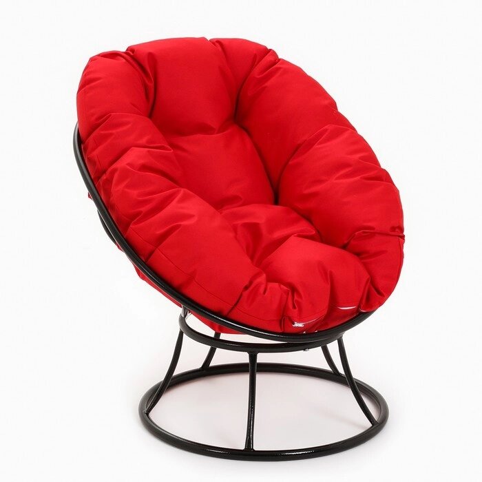 Кресло "Пончик" с красной подушкой, 55 х 40 х 61 см от компании Интернет-гипермаркет «MOLL» - фото 1