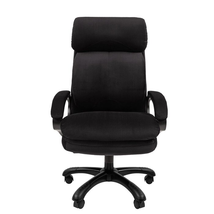 Кресло руководителя Chairman 505 экопремиум черный, пластик черный от компании Интернет-гипермаркет «MOLL» - фото 1